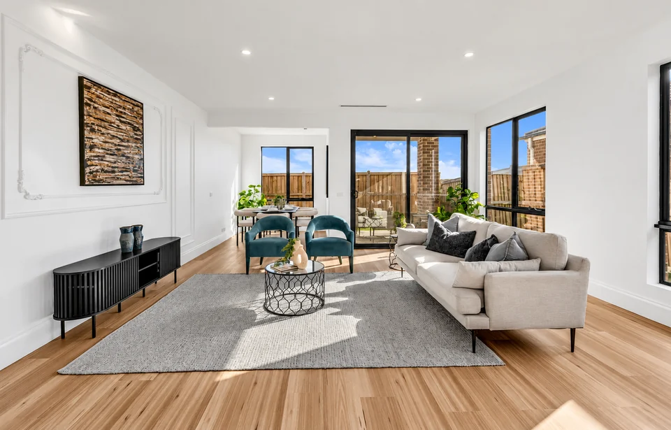 Sunlit living — interiors photograph from the supplied Stunning Build collection