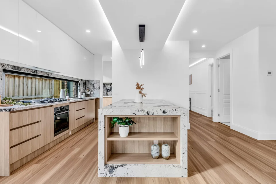 Timber & Stone Kitchen — supplied property photograph